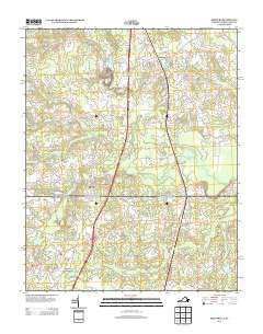 Skippers Virginia Historical topographic map, 1:24000 scale, 7.5 X 7.5 Minute, Year 2013