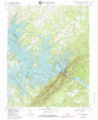 Smith Mountain Dam Virginia Historical topographic map, 1:24000 scale, 7.5 X 7.5 Minute, Year 1967