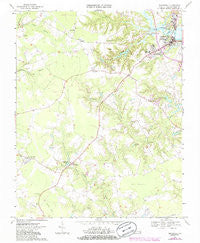 Smithfield Virginia Historical topographic map, 1:24000 scale, 7.5 X 7.5 Minute, Year 1968