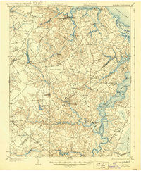 Smithfield Virginia Historical topographic map, 1:62500 scale, 15 X 15 Minute, Year 1919