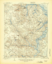 Smithfield Virginia Historical topographic map, 1:62500 scale, 15 X 15 Minute, Year 1919