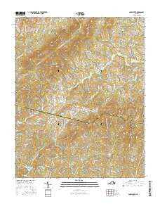 Snow Creek Virginia Current topographic map, 1:24000 scale, 7.5 X 7.5 Minute, Year 2016