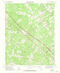 South Anna Virginia Historical topographic map, 1:24000 scale, 7.5 X 7.5 Minute, Year 1968