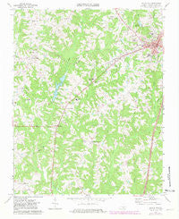 South Hill Virginia Historical topographic map, 1:24000 scale, 7.5 X 7.5 Minute, Year 1968