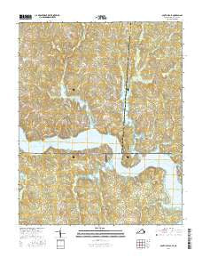 South Hill SE Virginia Current topographic map, 1:24000 scale, 7.5 X 7.5 Minute, Year 2016