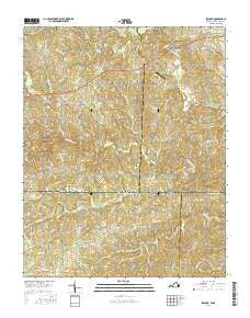 Spencer Virginia Current topographic map, 1:24000 scale, 7.5 X 7.5 Minute, Year 2016