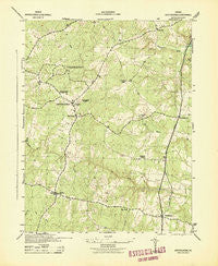 Spotsylania Virginia Historical topographic map, 1:31680 scale, 7.5 X 7.5 Minute, Year 1942