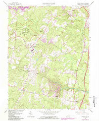 Spotsylvania Virginia Historical topographic map, 1:24000 scale, 7.5 X 7.5 Minute, Year 1966