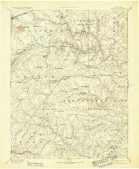 Spotsylvania Virginia Historical topographic map, 1:125000 scale, 30 X 30 Minute, Year 1892