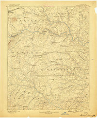 Spottsylvania Virginia Historical topographic map, 1:125000 scale, 30 X 30 Minute, Year 1887