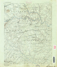 Spottsylvania Virginia Historical topographic map, 1:125000 scale, 30 X 30 Minute, Year 1892