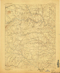 Spottsylvania Virginia Historical topographic map, 1:125000 scale, 30 X 30 Minute, Year 1892