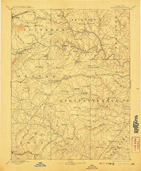 Spottsylvania Virginia Historical topographic map, 1:125000 scale, 30 X 30 Minute, Year 1892