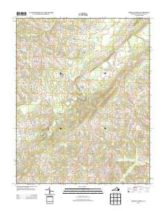 Spring Garden Virginia Historical topographic map, 1:24000 scale, 7.5 X 7.5 Minute, Year 2013
