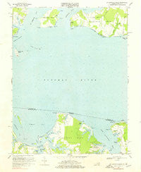 St Clements Island Maryland Historical topographic map, 1:24000 scale, 7.5 X 7.5 Minute, Year 1968