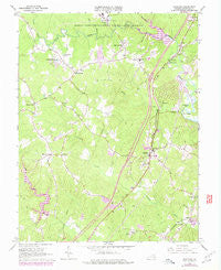 Stafford Virginia Historical topographic map, 1:24000 scale, 7.5 X 7.5 Minute, Year 1966