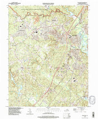 Stafford Virginia Historical topographic map, 1:24000 scale, 7.5 X 7.5 Minute, Year 1994