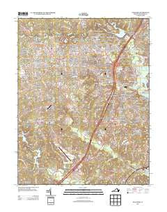 Stafford Virginia Historical topographic map, 1:24000 scale, 7.5 X 7.5 Minute, Year 2013