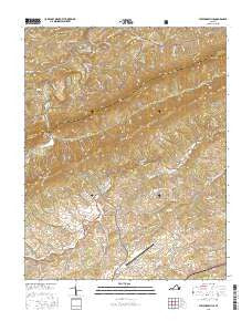 Staffordsville Virginia Current topographic map, 1:24000 scale, 7.5 X 7.5 Minute, Year 2016