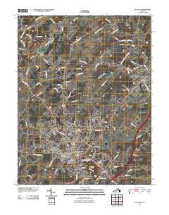 Staunton Virginia Historical topographic map, 1:24000 scale, 7.5 X 7.5 Minute, Year 2010