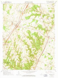 Stephens City Virginia Historical topographic map, 1:24000 scale, 7.5 X 7.5 Minute, Year 1966