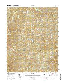 Storck Virginia Current topographic map, 1:24000 scale, 7.5 X 7.5 Minute, Year 2016