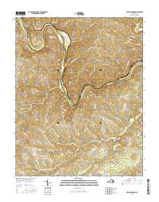 Straightstone Virginia Current topographic map, 1:24000 scale, 7.5 X 7.5 Minute, Year 2016
