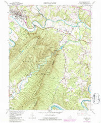 Strasburg Virginia Historical topographic map, 1:24000 scale, 7.5 X 7.5 Minute, Year 1966