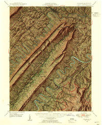 Strasburg Virginia Historical topographic map, 1:62500 scale, 15 X 15 Minute, Year 1947