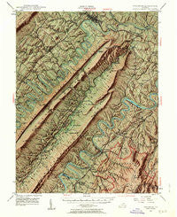 Strasburg Virginia Historical topographic map, 1:62500 scale, 15 X 15 Minute, Year 1947