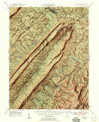 Strasburg Virginia Historical topographic map, 1:62500 scale, 15 X 15 Minute, Year 1947