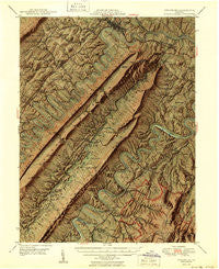 Strasburg Virginia Historical topographic map, 1:62500 scale, 15 X 15 Minute, Year 1950