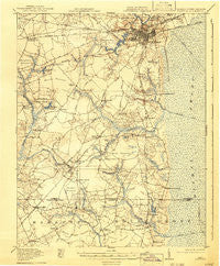 Suffolk Virginia Historical topographic map, 1:62500 scale, 15 X 15 Minute, Year 1919