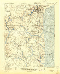 Suffolk Virginia Historical topographic map, 1:62500 scale, 15 X 15 Minute, Year 1919