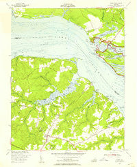 Surry Virginia Historical topographic map, 1:24000 scale, 7.5 X 7.5 Minute, Year 1953
