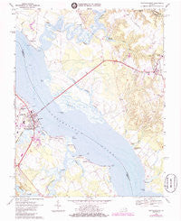Tappahannock Virginia Historical topographic map, 1:24000 scale, 7.5 X 7.5 Minute, Year 1968