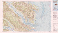 Tappahannock Virginia Historical topographic map, 1:100000 scale, 30 X 60 Minute, Year 1984