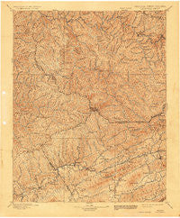 Tazewell Virginia Historical topographic map, 1:125000 scale, 30 X 30 Minute, Year 1897