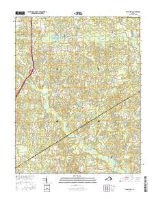 Templeton Virginia Current topographic map, 1:24000 scale, 7.5 X 7.5 Minute, Year 2016