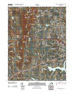 Thoroughfare Gap Virginia Historical topographic map, 1:24000 scale, 7.5 X 7.5 Minute, Year 2010
