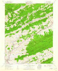 Tiptop Virginia Historical topographic map, 1:24000 scale, 7.5 X 7.5 Minute, Year 1958