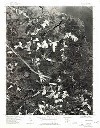 Toano Virginia Historical topographic map, 1:24000 scale, 7.5 X 7.5 Minute, Year 1973