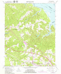 Toano Virginia Historical topographic map, 1:24000 scale, 7.5 X 7.5 Minute, Year 1965
