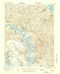 Toano Virginia Historical topographic map, 1:62500 scale, 15 X 15 Minute, Year 1917