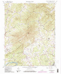 Tobacco Row Mtn Virginia Historical topographic map, 1:24000 scale, 7.5 X 7.5 Minute, Year 1963