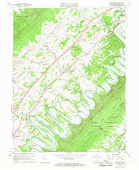 Toms Brook Virginia Historical topographic map, 1:24000 scale, 7.5 X 7.5 Minute, Year 1966
