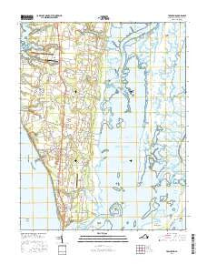 Townsend Virginia Current topographic map, 1:24000 scale, 7.5 X 7.5 Minute, Year 2016