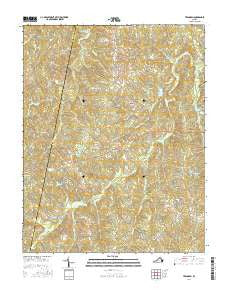 Trenholm Virginia Current topographic map, 1:24000 scale, 7.5 X 7.5 Minute, Year 2016