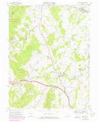 Upperville Virginia Historical topographic map, 1:24000 scale, 7.5 X 7.5 Minute, Year 1970