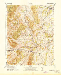Upperville Virginia Historical topographic map, 1:31680 scale, 7.5 X 7.5 Minute, Year 1944